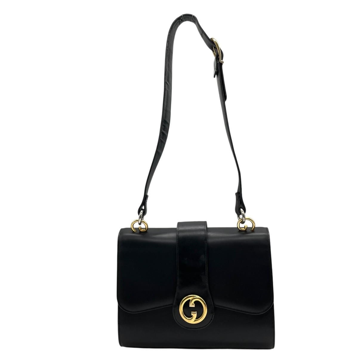 バッグ Gucci Vintage Interlocking Shoulder Bag Authentic GUCCI Old Interlocking G Vintage Shoulder Bag