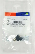 41084-FEF Leviton QuickPort F-Type Coax Adapter Nickel - Black - 25 COUNT