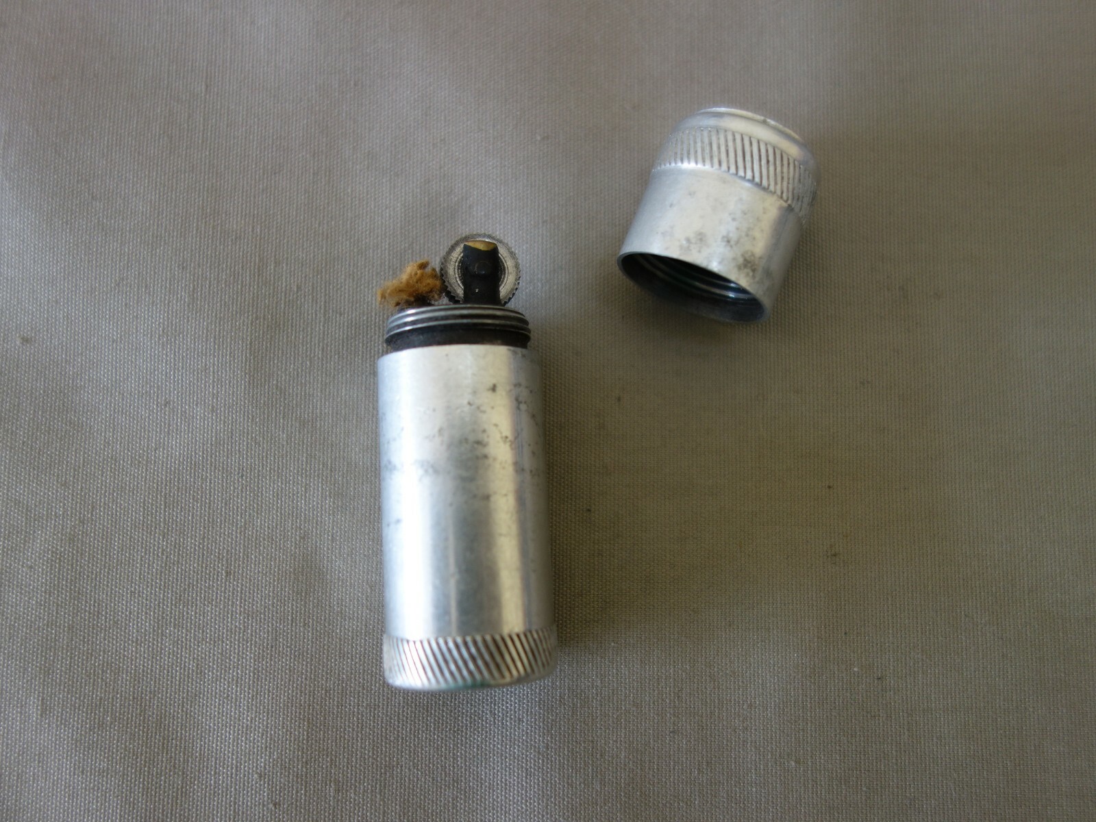 VTG OLD RARE WW2 WWII GERMAN WEHRMACHT ALUMINIUM TRENCH CIGARETTE PETROL LIGHTER