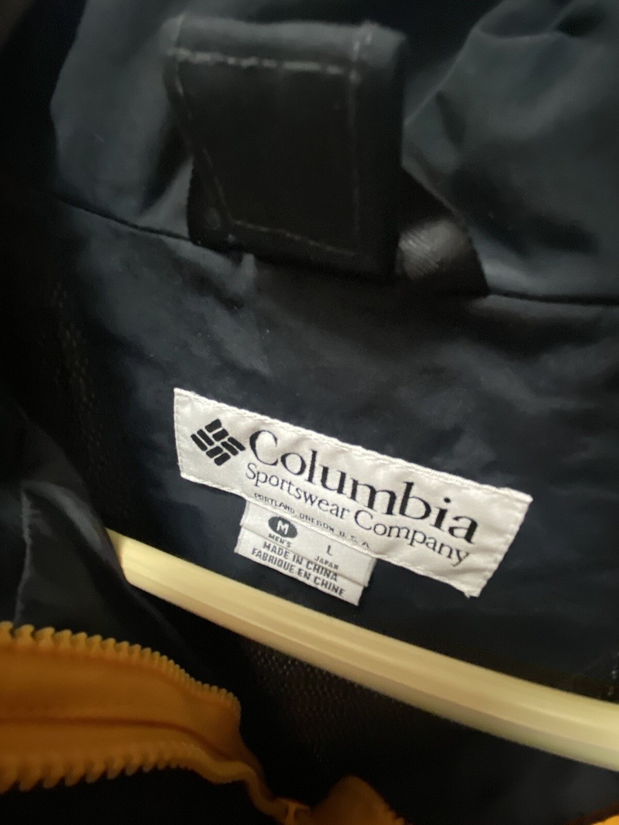 Columbia Orange/Black Jacket Titanium Omni Tech Size Medium Ski