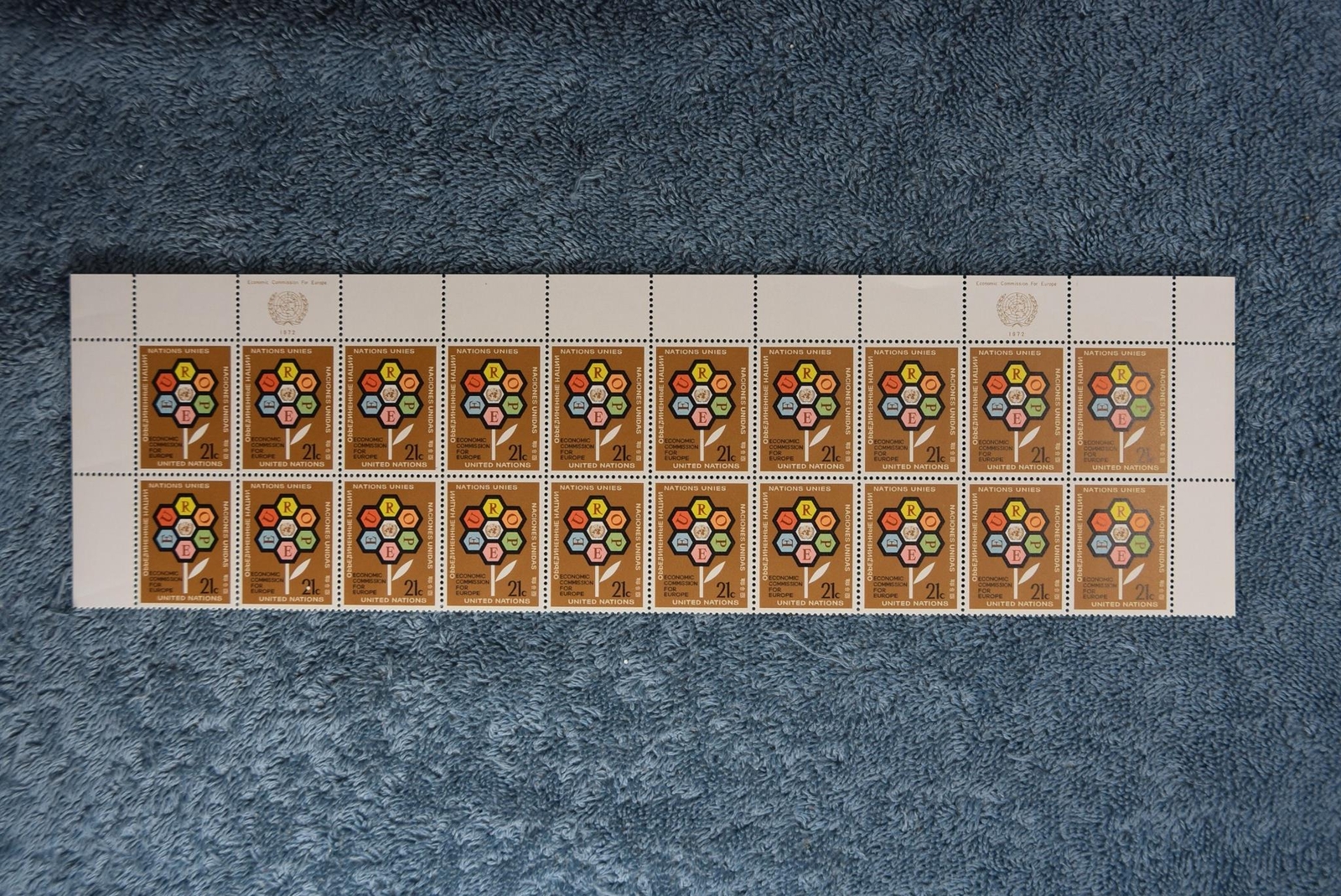 1972 Economic Commission for Europe Partial Sheet MNH eBay