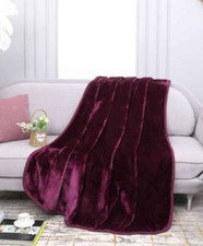 Super Soft Faux Fur Mink Throw
