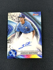 2024 Bowman's Best ADRIAN SANTANA Best of 2024 Refractor Auto #B24-AS Rays