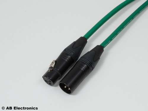 Black Neutrik Male/Female XLR with Van damme Professional Mic Cable 10 Colours - Picture 10 of 12