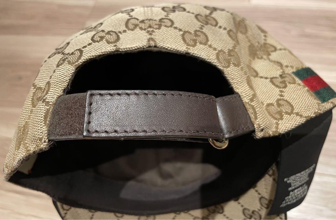 GUCCI GG Baseball Cap Web Stripes Unisex Size M58 Preowned