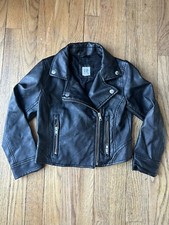 GAP Kids Black Moto Jacket EUC Size Small
