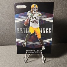 2021 Prizm Brilliance Insert B-14 Davante Adams Green Bay Packers Football Card