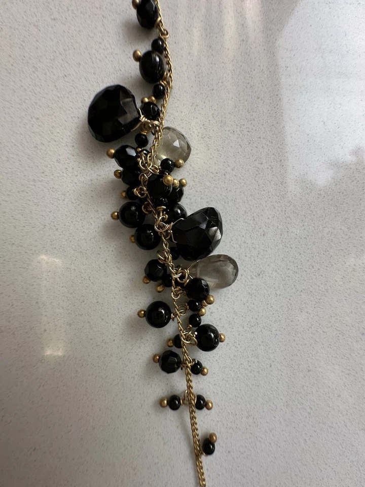 Collar racimo con cuentas de ónix negro Alexis Bittar Foto 3 de 4
