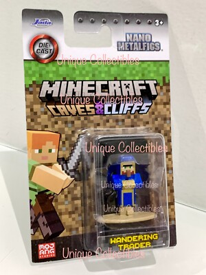 Minecraft Caves & Cliffs Wandering Trader Nano Metal Figs Jada