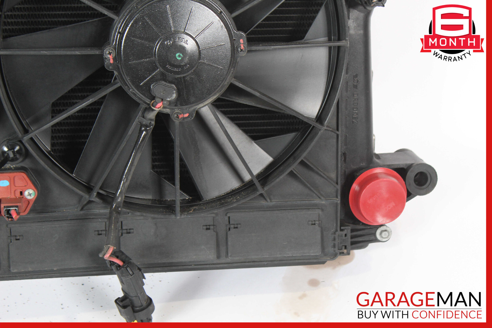 08-16 Maserati GranTurismo 4.2L Water Cooling Radiator A/C Condenser OEM