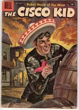 CISCO KID # 36 (DELL) BOB JENNEY art - PANCHO - DIABLO - POCO - PAINTED COVER