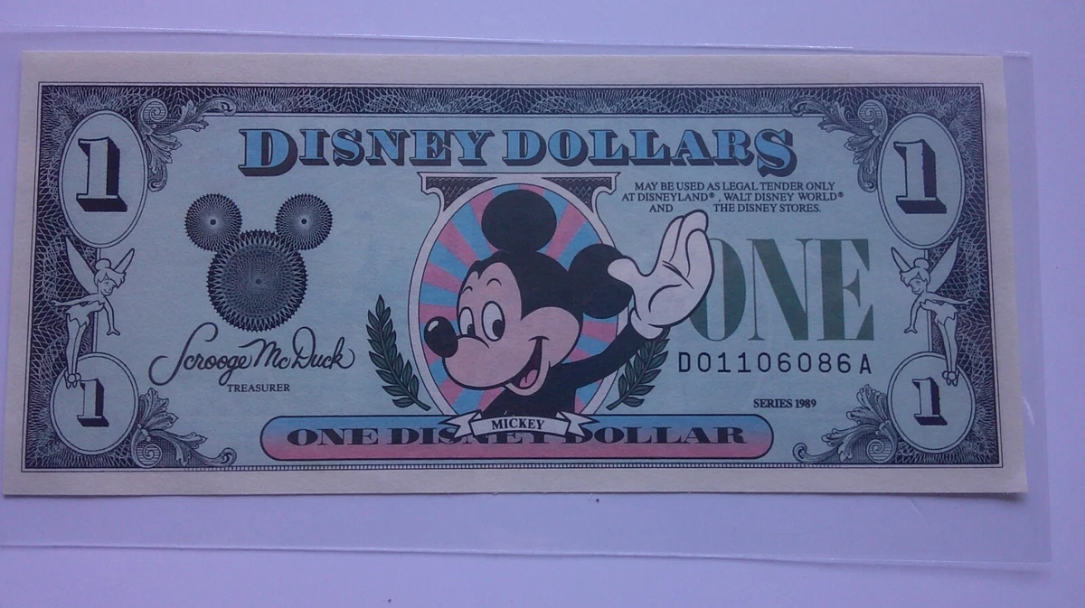 Disney Dollars 1987 for sale | eBay