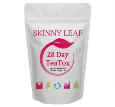 28 DAY SKINNY LEAF TEATOX & INFUSER. NATURALLY SLIM DOWN & BURN FAT! Free Ship!