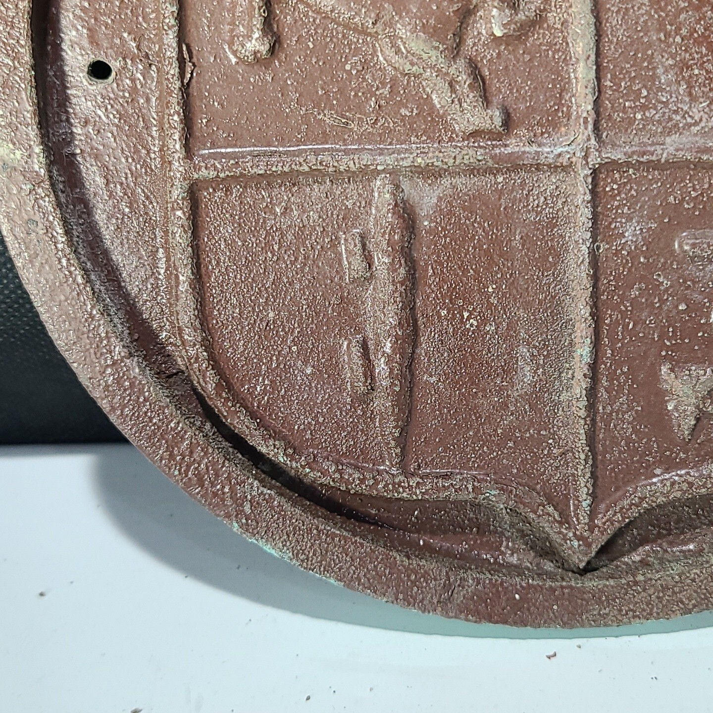 Bronze USS HERMITAGE LSD34 USAT Navy War Ship Military Vtg Wall Plaque