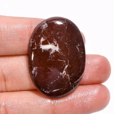 Natural Coconut Jasper Oval Cabochon Loose Gemstone 40.5 Ct. 34X25X5 mm EE-18790