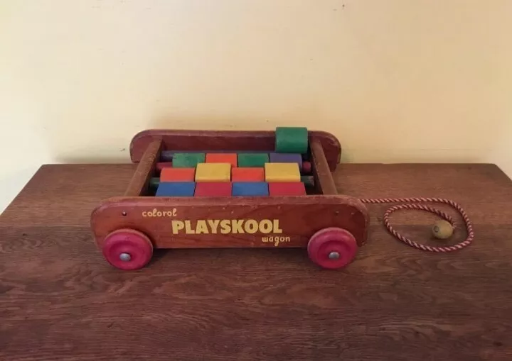 Playskool wooden blocks with wagon new arrivals