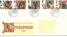GB - FIRST DAY COVER - FDC - COMMEMS -1991- CHRISTMAS - Pmk BETHLEHEM