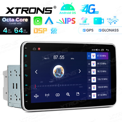 XTRONS 10.1'' Screen Double Din Android 14 Car Stereo 8Core 4+64GB GPS Radio Navi