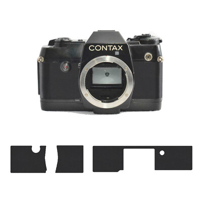 Premium Schwarz Glattleder Bezug Kit für --- Contax 137MA 137MD ---