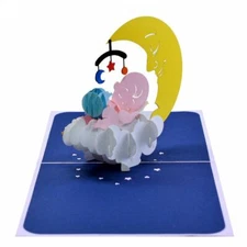 3D Pop Up Greeting Card baby shower Free Shipping USA seller