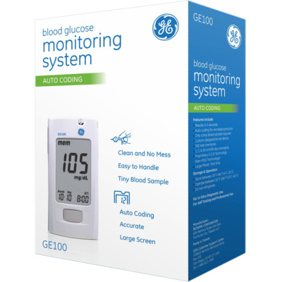 Ge100 Bionime Blood Glucose Meter Monitoring System New P N 99gm25 Ge Healthcare 883489000781 Ebay
