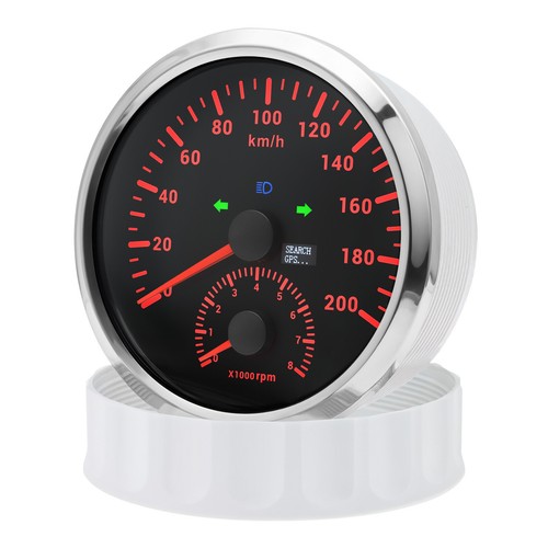 110mm GPS Speedometer 200km/h with Tachometer 8000RPM Gauge Waterproof for Boat - Picture 11 of 19