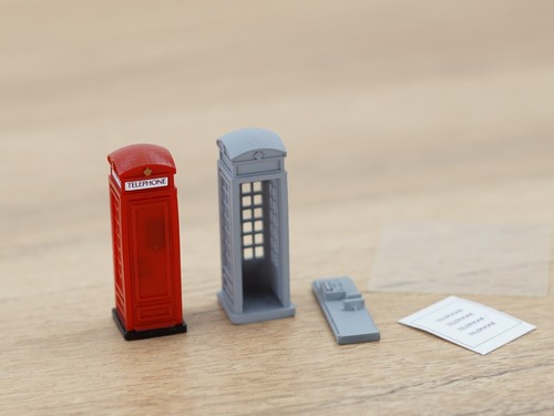 Model Railway Telephone Box - OO Gauge Phone Booth - 1:76 Hornby Scale Scenery - Picture 11 of 13
