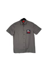 Hugo Boss Men s Short Sleeve Ebor Shirt Size Medium Color Gray NWT