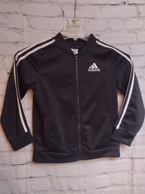 Adidas Climacool Black White Track Jacket Full Zip Up Youth | eBay