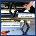 Extension Socket Jack 30cm Caravan Leg Stand Winder Drill Attachment 19mm Adapte
