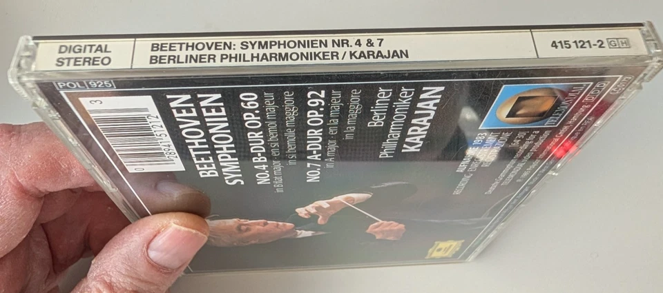 Beethoven Symphonies 4 & 7 Karajan Berliner Philharmoniker 415 121 2 - Image 4 of 4