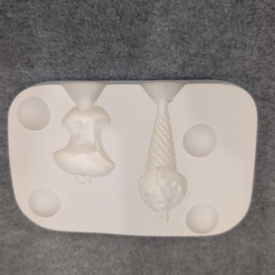 Mini Max Molds 52 Resin Casting Mold Apple Ice Cream Cone Christmas Ornaments