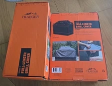 Traeger Ironwood XL Full-Length Trolly Grill Cover - Gray, Model BAC658