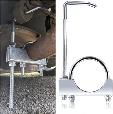 2.5 Inch Exhaust Clamp with Hanger,Heavy Duty Exhaust Hanger with Clamp for 2-1/