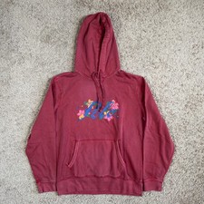 Polo Ralph Lauren Hoodie Mens M Painted Floral Script Logo Sweatshirt Pullover