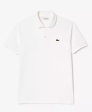NWT Lacoste Mens L.12.12 Classic-Fit Short-Sleeve Piqu  Polo Shirt White Sz XL 6