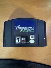 WWF Wrestlemania 2000 Nintendo 64 N64 Cleaned & Tested Authentic