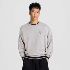 Champion Men's University Small Script Sweatshirt - Light Heather Gray S