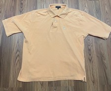 Burberry Polo Mens Large Knight Logo Peach Pique Heritage