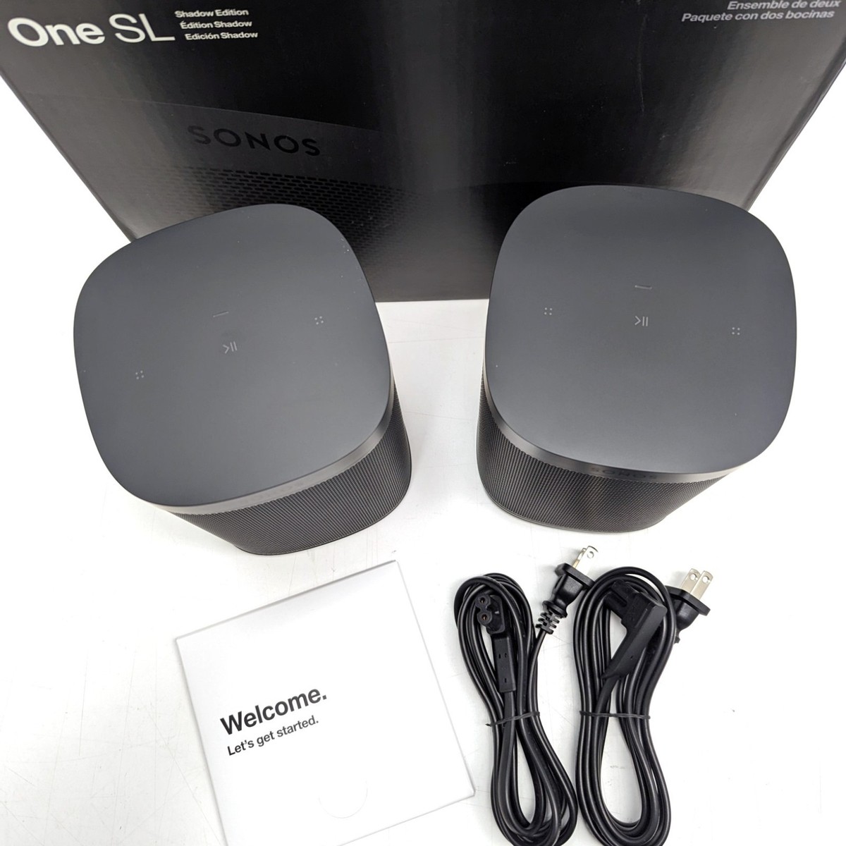 【美品】Sonos One SL 2個セット Sonos One SL Wireless Speaker, Black - 2 Pack for sale