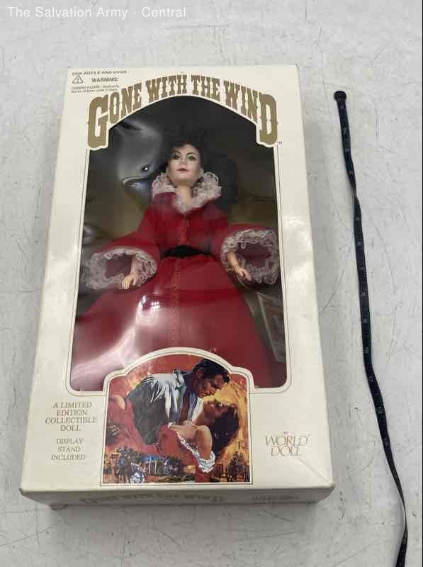 World Doll Gone With The Wind Scarlett O'Hara 71155 Red Dress Limited Edition