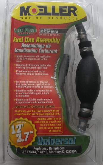 Moeller 033389-10 3/8"" Universal (No fittings) Fuel Line Hose Assembly 12Ft