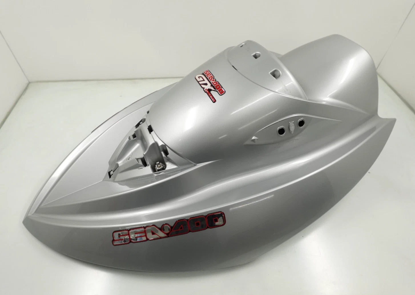 GOOD 2003-2005 Sea-Doo GTX 4-TEC SC / Wake OEM Hood (Silver) & Lower Cover