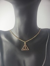 Vintage Harry Potter Deathly Hallows Necklace Pendant Jewelry Costume