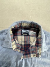 Sears Fieldmaster Vintage Flannel Lined Shirt Perma Press 50/50 Cotton Poly SZ L