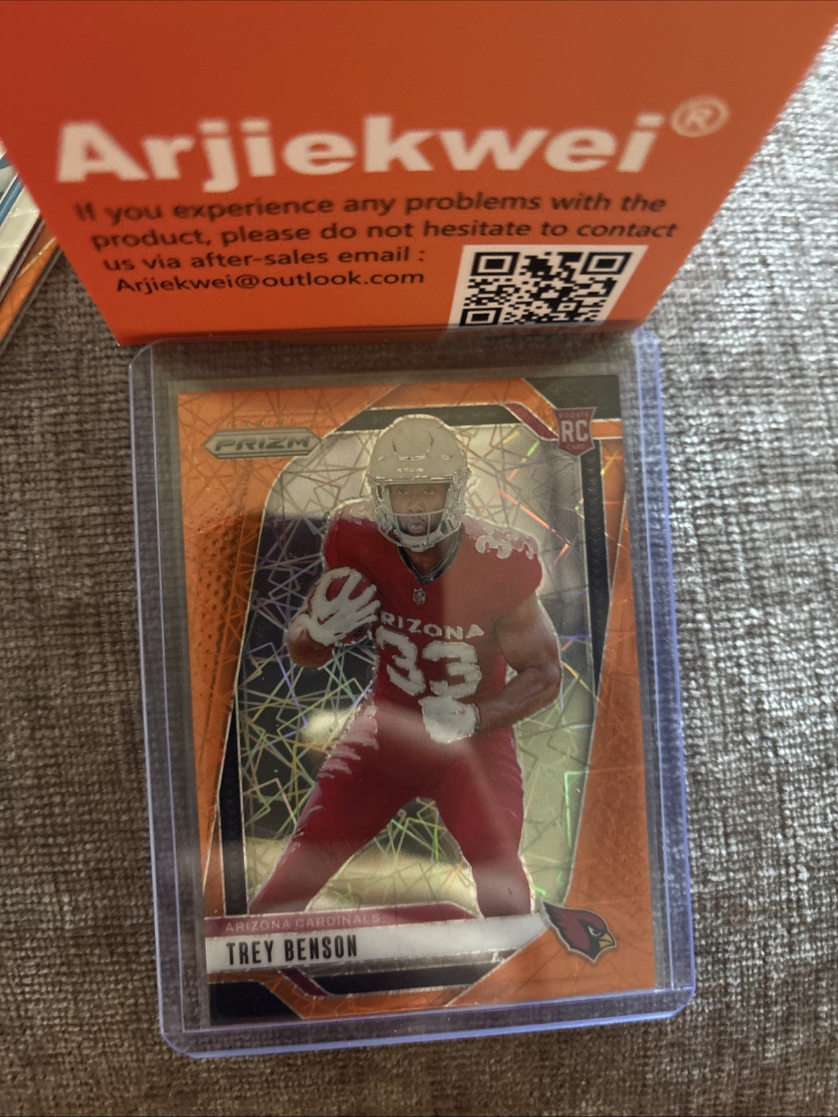 2024 Panini Prizm - Rookies Trey Benson #392 Lazer Prizm (RC)