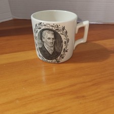 vintage old english staffordshire James Monroe Mug