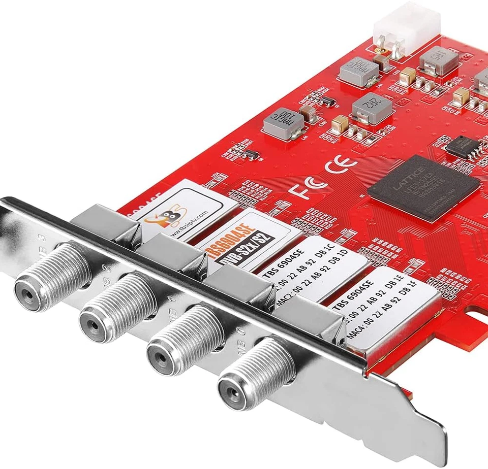 6904SE DVB-S2 / S / S2X Quad Tuner Pcie Card for Satellite Live TV - Image 4 of 4