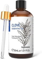 HIQILI 1 Fl Oz Clove Oil for Teeth and Gums, Oral Care, DIY Clean Spray, Aromath