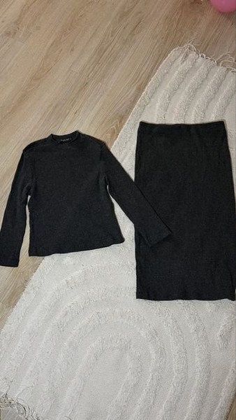Women Knit Suit Grey 36